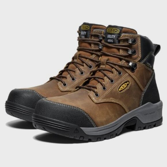 New Men's Keen Utility 6" Evanston 400G Carbon Toe Waterproof Boots *Size 9 Med - Picture 1 of 9